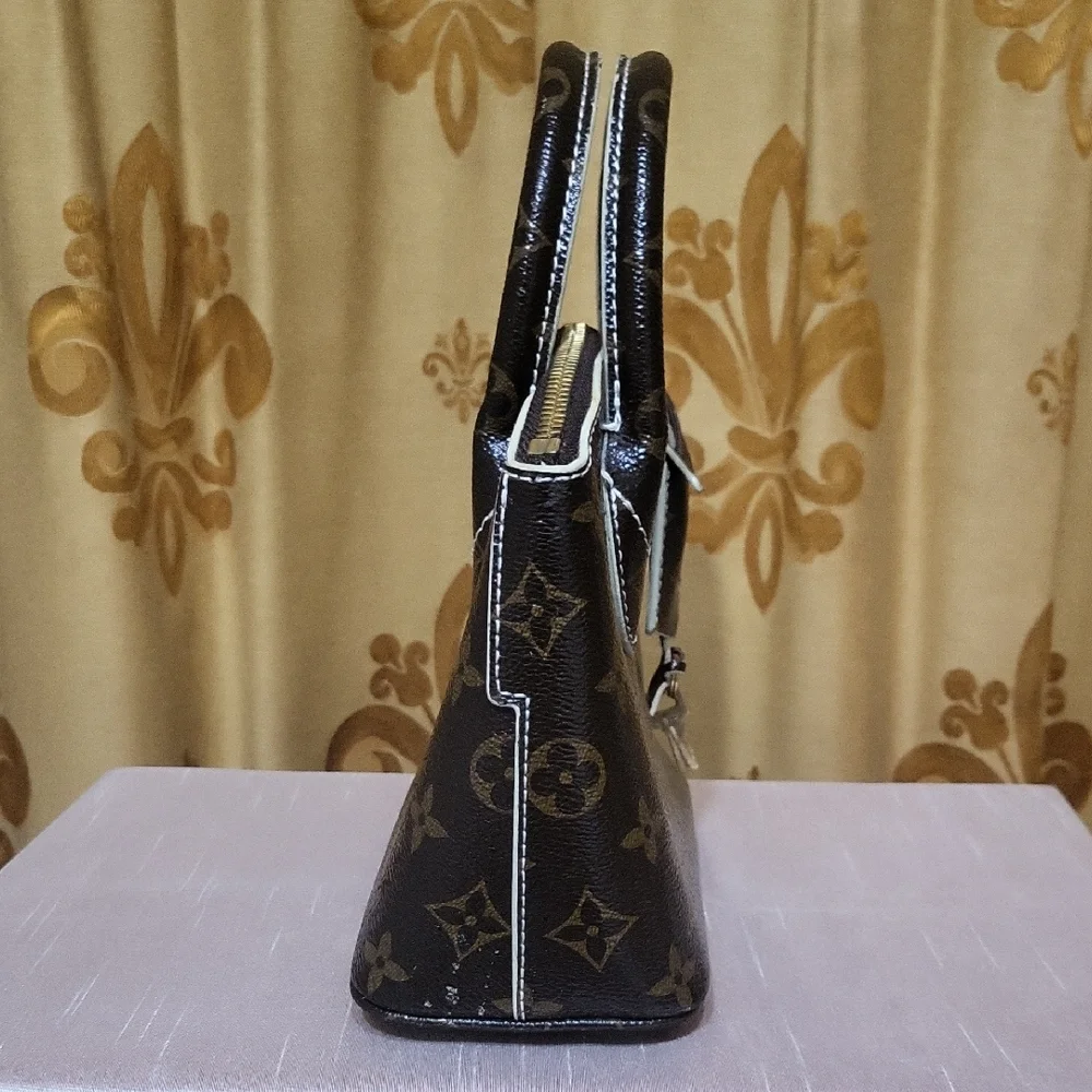 Designer Inspired Mini Monogram Handbag - Picture 4 of 12